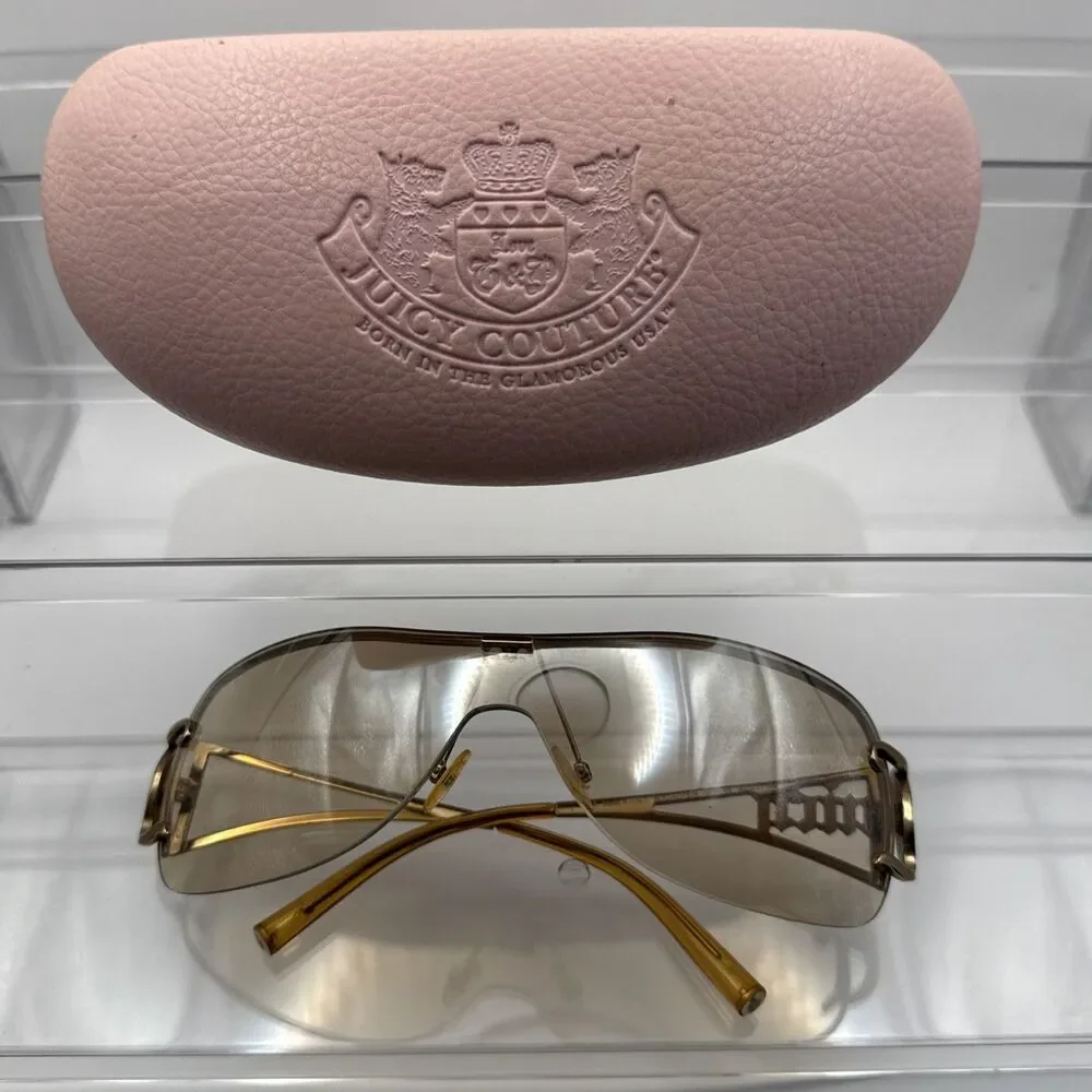 Juicy Couture Socialites Sunglasses In Original Case ? Vintage Made In Italy